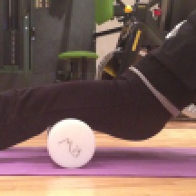 Figure 5.3.2 Use of the roller on the hamstrings